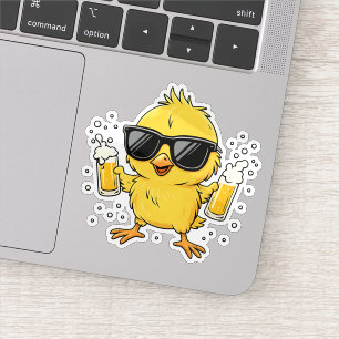 Pegatina Tiempo de cerveza Madafakas Gracioso Meme Duck Goo
