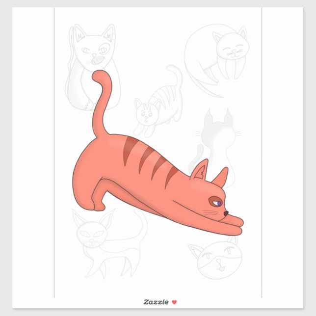 Pegatina Tiempo de estiramiento (Hoja)