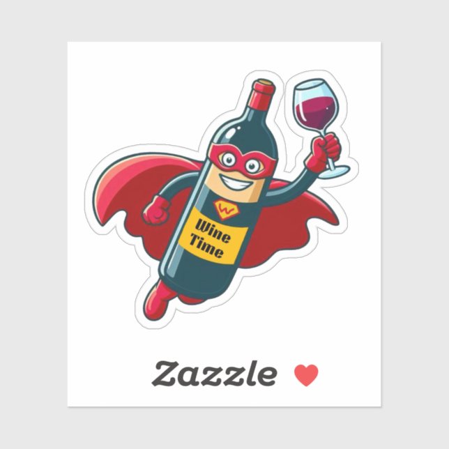 Pegatina Tiempo de vino (Hoja)