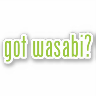 Pegatina ¿tiene wasabi?