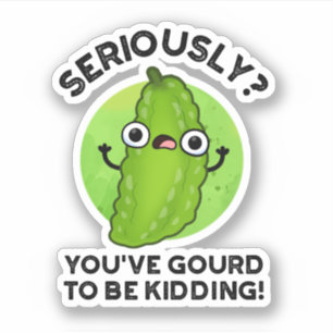 Pegatina Tienes Gourd de estar dando vueltas a Veggie Pun