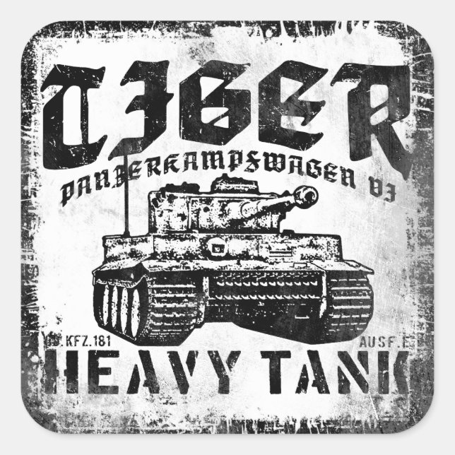 Pegatina Tiger I (Anverso)