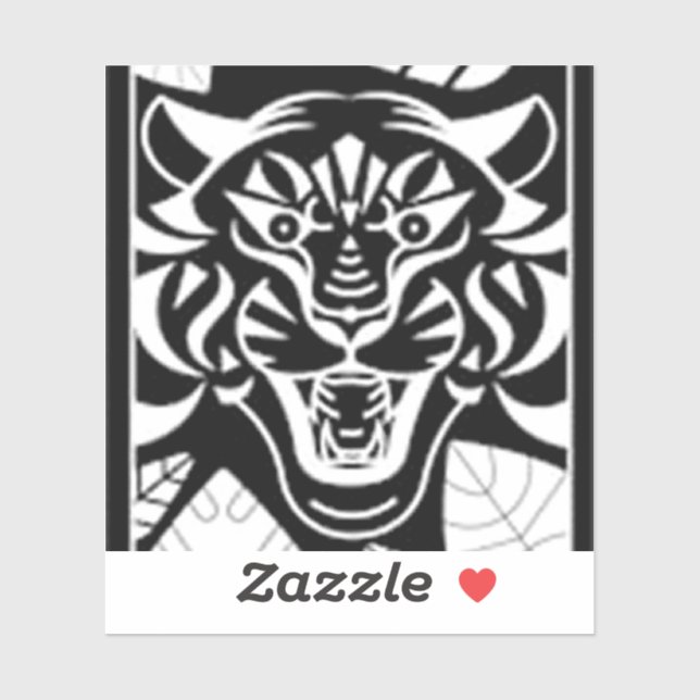 Pegatina tigre (Hoja)