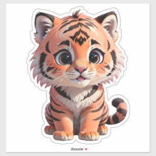 Pegatina Tigre de bebé