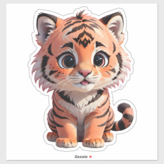 Pegatina Tigre de bebé