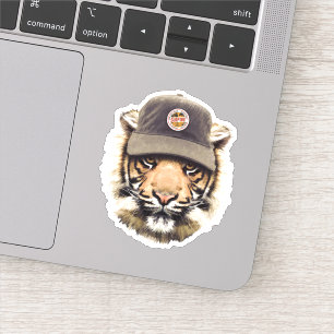 Pegatina Tigre de surf
