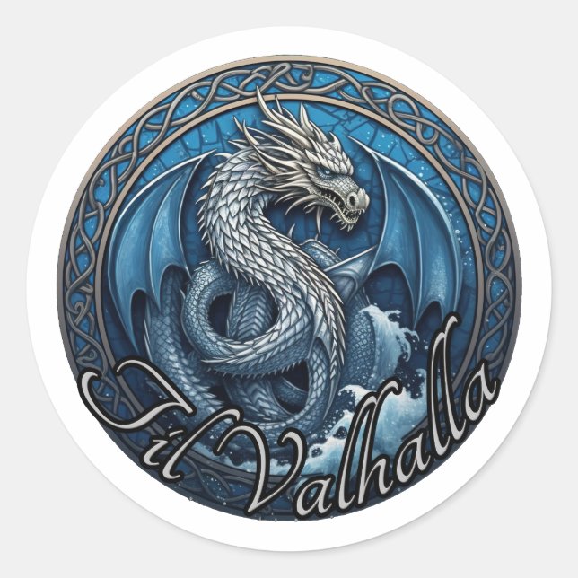Pegatina Til Valhalla (Anverso)