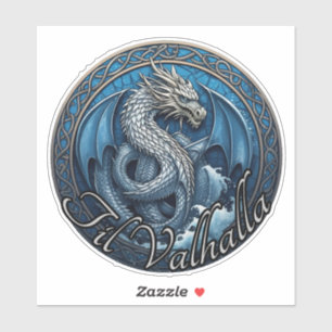 Pegatina Til Valhalla Vinyl