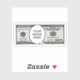 Pegatina Tile Design With Your Image On 100 Dollar Images 