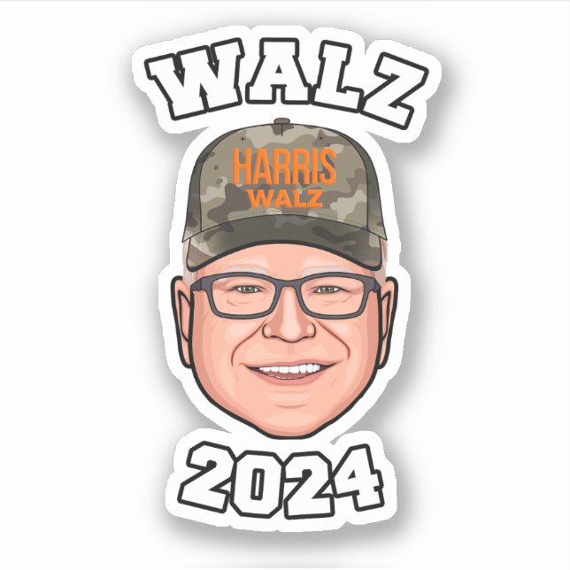 Pegatina Tim Walz 2024 (Anverso)