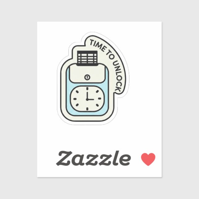 Pegatina Time to Unlock Digital (Hoja)