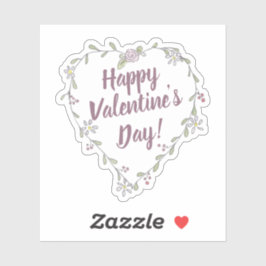 Pegatina Tinta y acuarela Twiggy Floral San Valentín