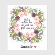Tinte Purpura Rosa Floral Verso de la Biblia Dios 