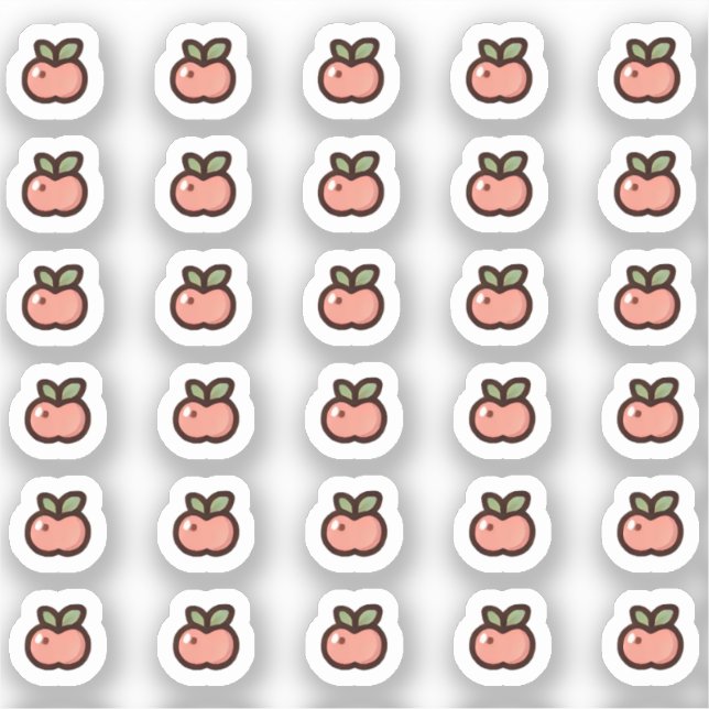 Pegatina Tiny latte apple planner (Anverso)