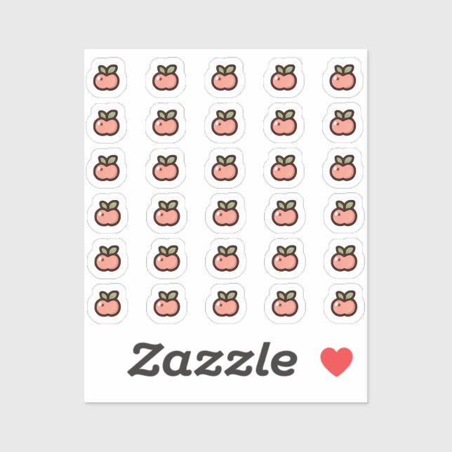 Pegatina Tiny latte apple planner (Hoja)