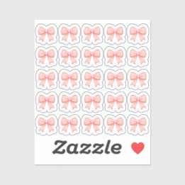 Pegatina Tiny latte blow bows planner