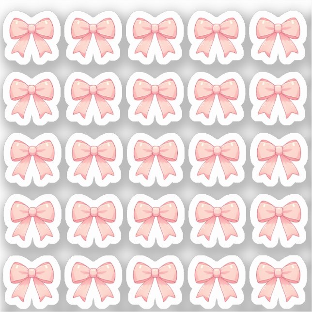 Pegatina Tiny latte blow bows planner (Anverso)