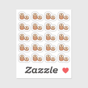 Pegatina Tiny latte coins planner