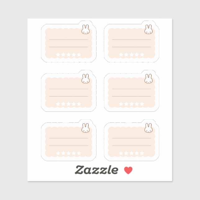 Pegatina Tiny latte star ranking planner (Hoja)