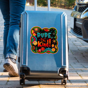 Pegatina Tío Sé Divertido, Amabilidad Colorida