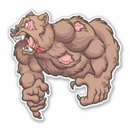 Pegatina Tipo duro - Oso