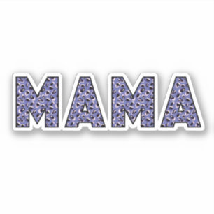 Pegatina Tipografía de impresión en animales de MAMA