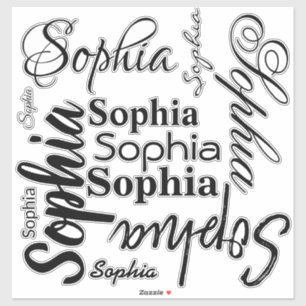 Pegatina Tipografía de nombres