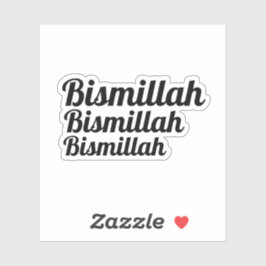 Pegatina Tipografía de Triple Bismillah
