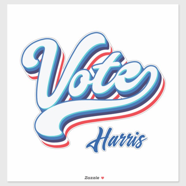 Pegatina Tipografía electoral de votación (Hoja)