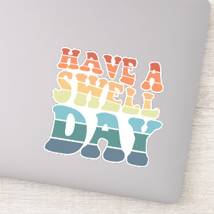 Pegatina Tipografía moderna sobre el arcoiris en un día de 
