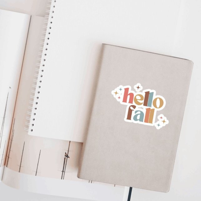 Pegatina Tipografía retro de otoño (Subido por el creador)