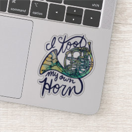 Pegatina Tiré mi propio cuerno Clase de Banda del Cuerno Fr