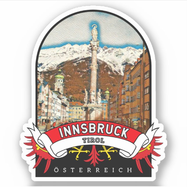 Pegatina Tiro Innsbruck Österreich Souvenir (Anverso)