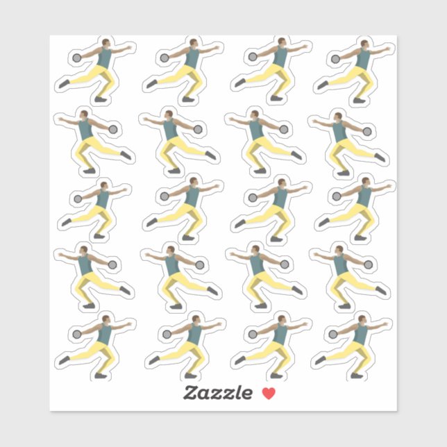 Pegatina Tiroteo de Discus (Hoja)