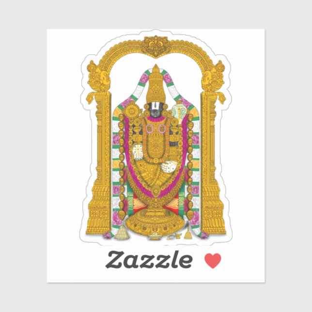Pegatina Tirupati Balaji Stickers for Daily Use (Hoja)
