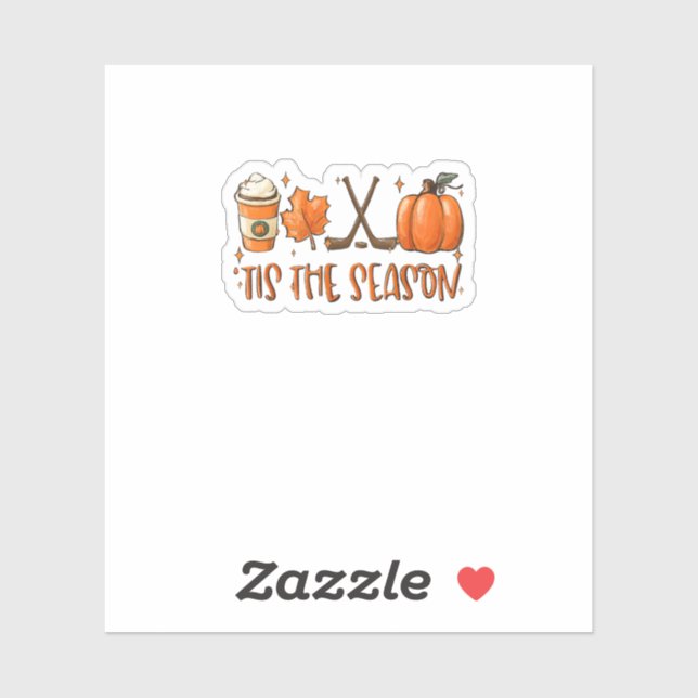 Pegatina Tis The Season Pumpkin Latte Fall Leaves Thanksgiv (Hoja)