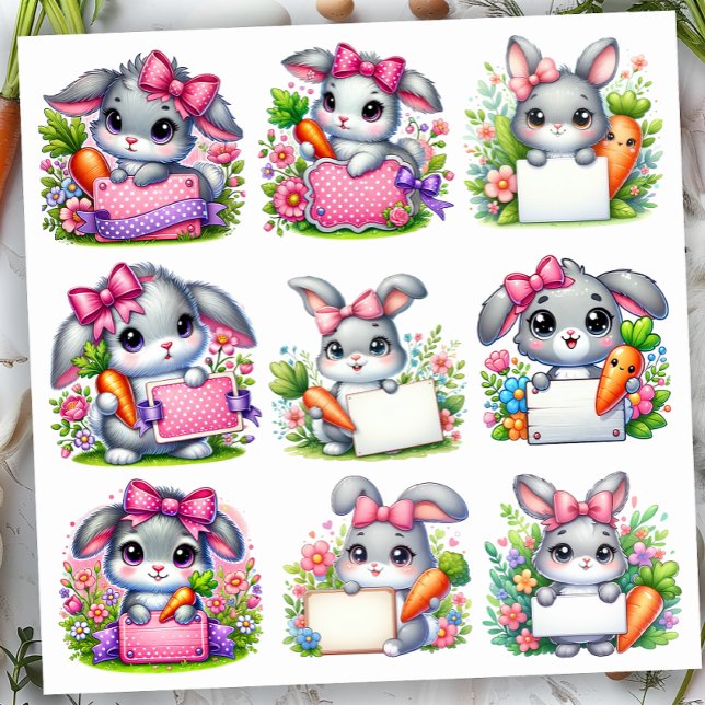 Pegatina Titulares de conejos de Pascua (Subido por el creador)