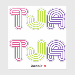 Pegatina Tja, palabra alemana, palabra alemana, palabra ale