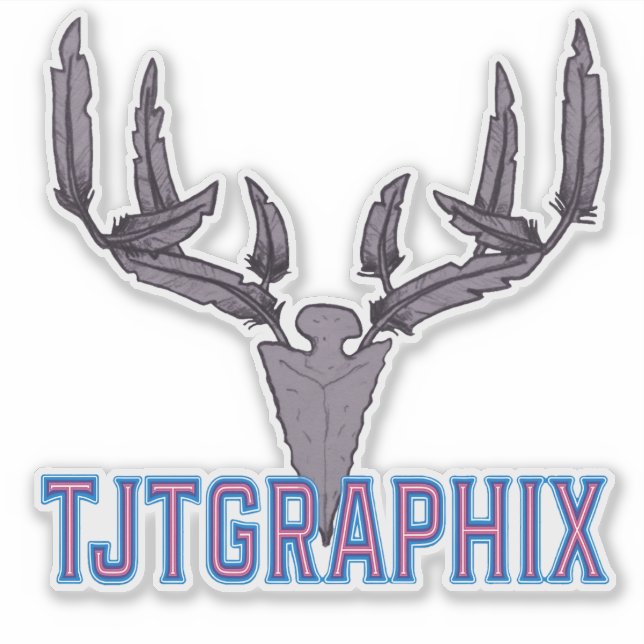 Pegatina TJTGRAPHIX (Anverso)