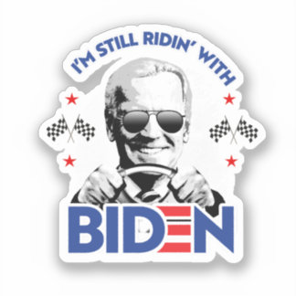 Pegatina Todavía estoy riando con Biden