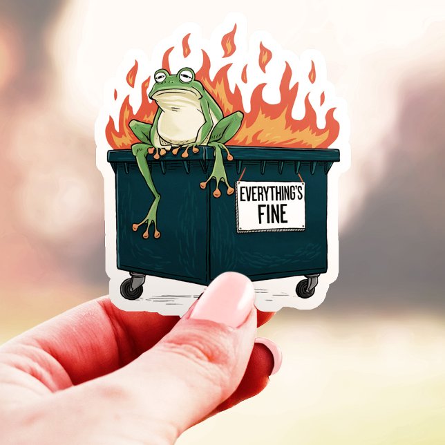 Pegatina Todo es Vinyl de Fuego de Rana Fina (Subido por el creador)