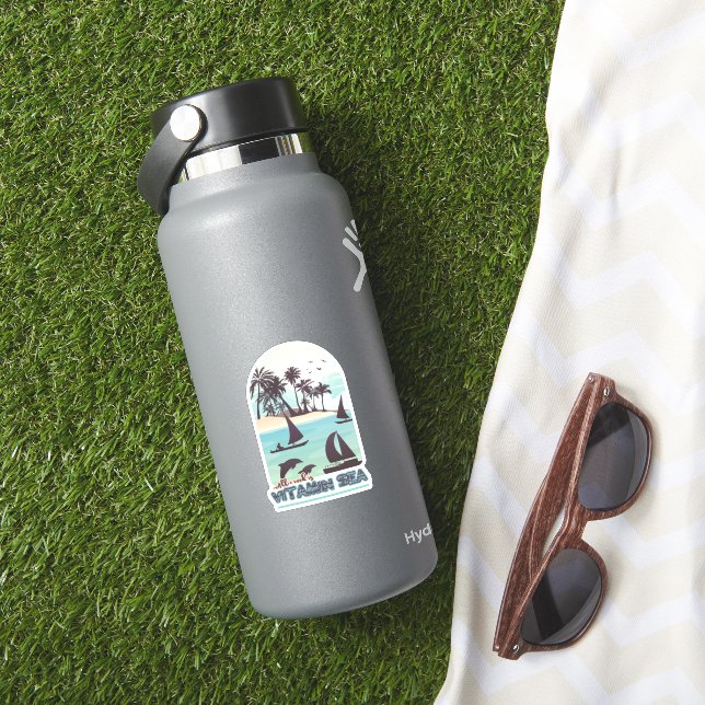 Pegatina Todo lo que necesito es vitamina de mar (HydroFlask Insitu)