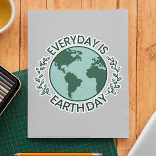 Pegatina Todos los Días son el Día de la Tierra - Amante de
