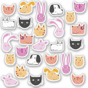 Pegatina Todos los Mascotas adoran a los animales