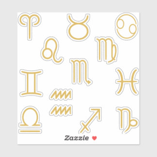 Pegatina Todos los símbolos de Zodiac Set Pack