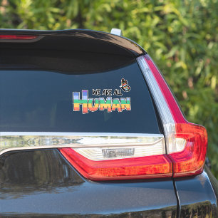 Pegatina Todos somos arcoiris humanos