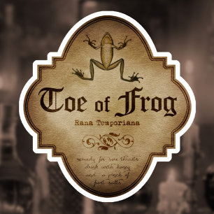 Pegatina Toe of Frog Apothecary