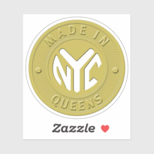Pegatina Token Hecho en Queens