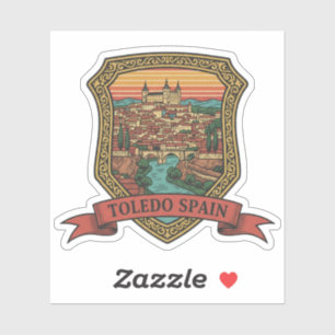 Pegatina Toledo España Alcázar Viajes