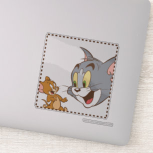 Pegatina Tom y Jerry Stamp